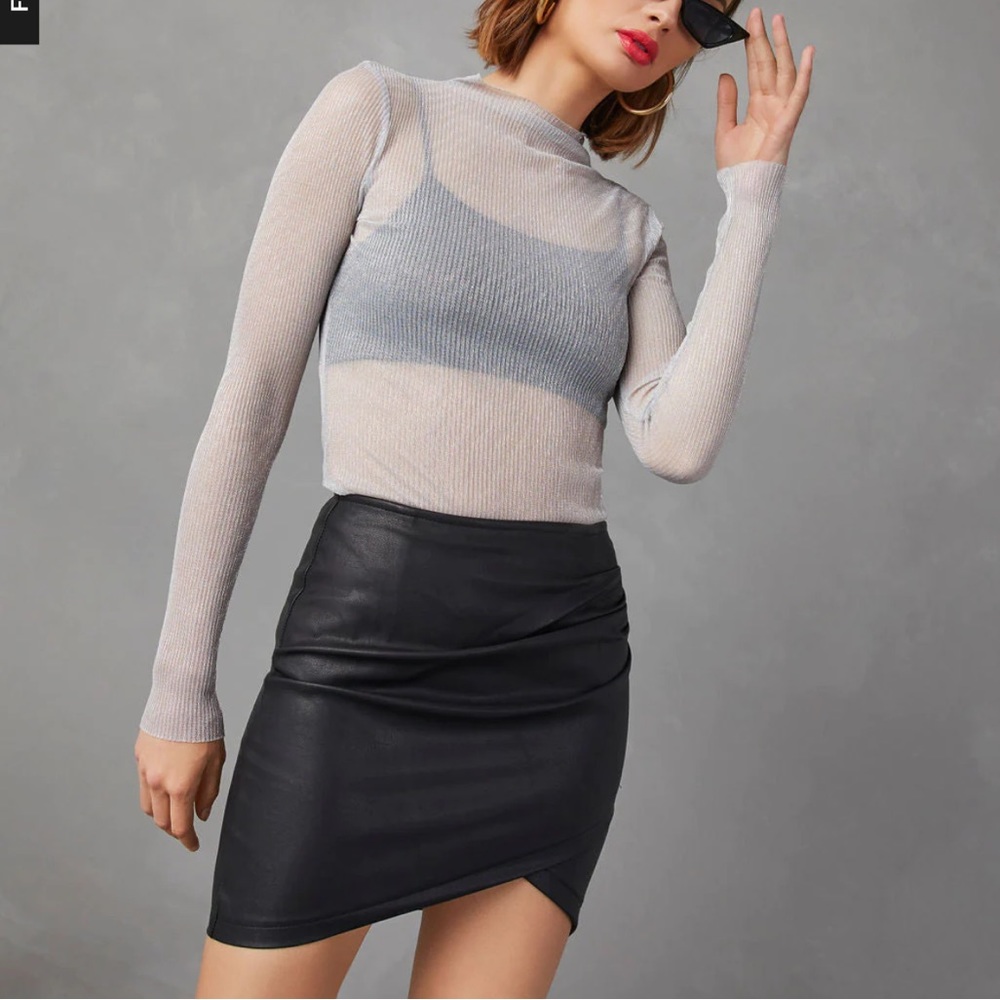 Sheer Long Sleeve Top